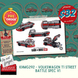 PREORDER: Kaido House X Mini GT 1:64 Volkswagen T1 Street Battle Spec V1