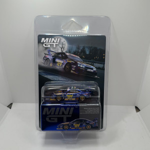 Mini GT 1:64 Nissan LB-Super Silhouette S15 SILVIA #555 Team MINI GT Liberty Walk 2025 Formula Drift Halloween Special – Chrome Blue - Blister Carded 