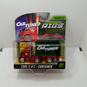 Car Tuned 1:64 Container Rigs Cool COE Container Red Version Green Box Series 3 