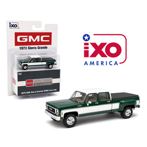IXO Model 1:64 GMC Sierra Grande 3500 Crew Cab Dually – Green White – Limited Edition