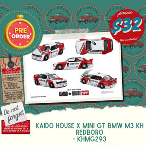 PREORDER: KAIDO HOUSE X MINI GT BMW M3 KH REDBORO - KHMG293
