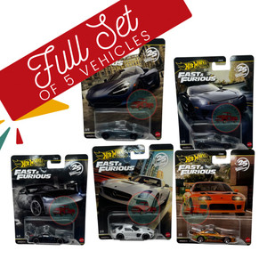 2026 Hot wheels Fast & Furious Premium Set Of 5 Including Spectraflame Toyota Supra Release R 