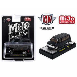 PREORDER IN TRANSIT: M2 Machines 1:64 1995 Chevrolet Astro Van Custom Slow & Low – Black – MiJo Exclusives ETA WEEK OF AUGUST 24TH