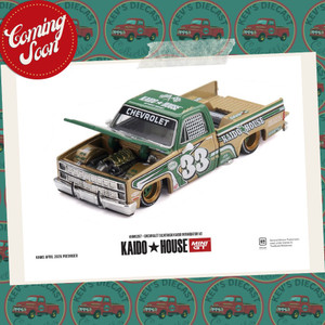 PREORDER: Kaido House x Mini GT Chevrolet Silverado Kaido Intimidator V2 – Beige KHMG267 ETA SEPTEMBER 