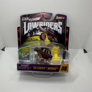 Car Tuned 1:64 Lowriders Show Glow 56 Chevy Nomad LED Light Up & Hopper Chassis Series 4 