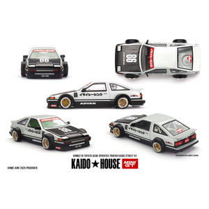 Kaido House x Mini GT 1:64 Toyota AE86 Sprinter Trueno Kaido Street V2 