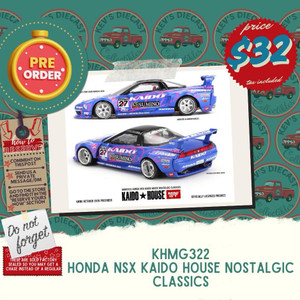 PREORDER: Kaido House X Mini GT 1/64 Honda NSX Kaido House Nostalgic Classics  KHMG322