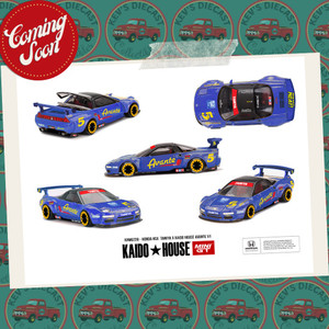 PREORDER: Kaido House x Mini GT Honda NSX Tamiya X Kaido House Avante V1 - In Blue KHMG238 