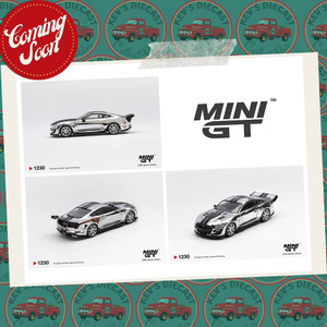 PREORDER: Mini GT 1:64 Shelby GT500 Dragon Snake Concept – Chrome Silver - Blister Carded 