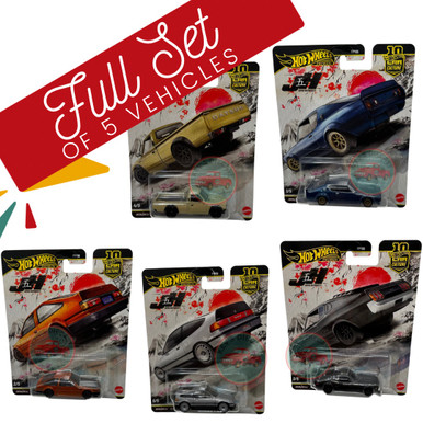 2026 Hot wheels Car Culture Japan Historics 5 Set Of 5 Vehicles