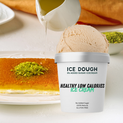 kunafa low calories Ice Cream