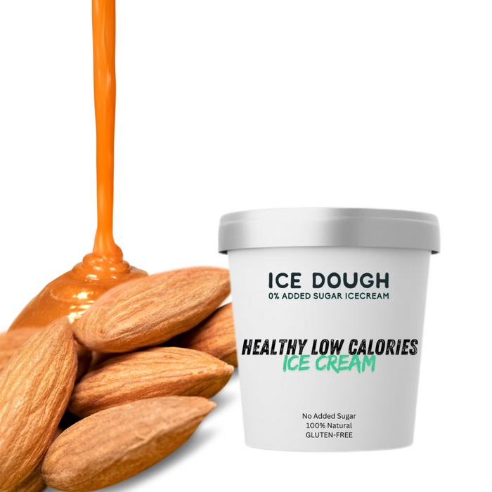 Caramelized Almond low calories Ice Cream