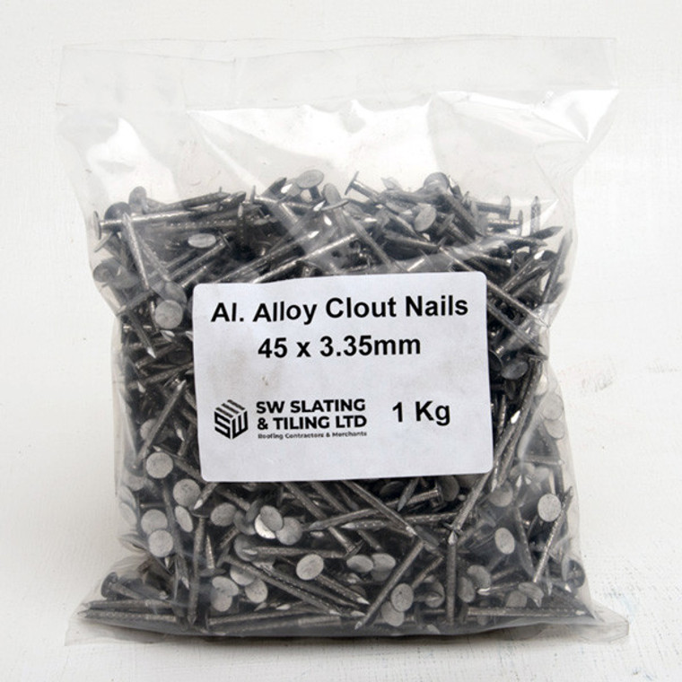 Alloy Clout Nails -  45MM X 3.35MM - 1KG Bag