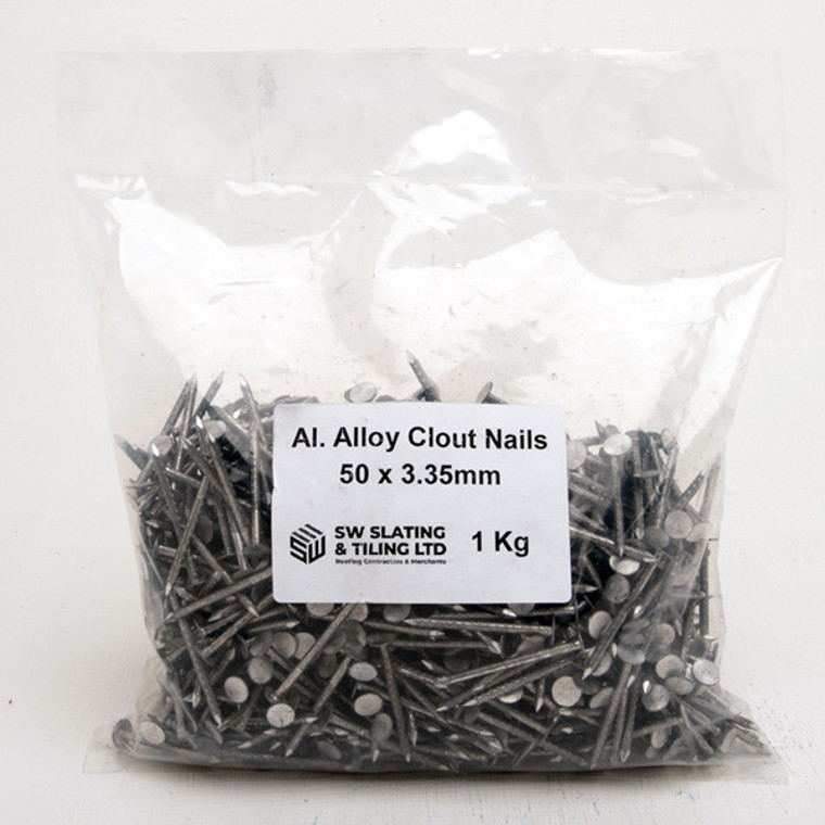 Alloy Clout Nails -  50MM X 3.35MM - 1KG Bag