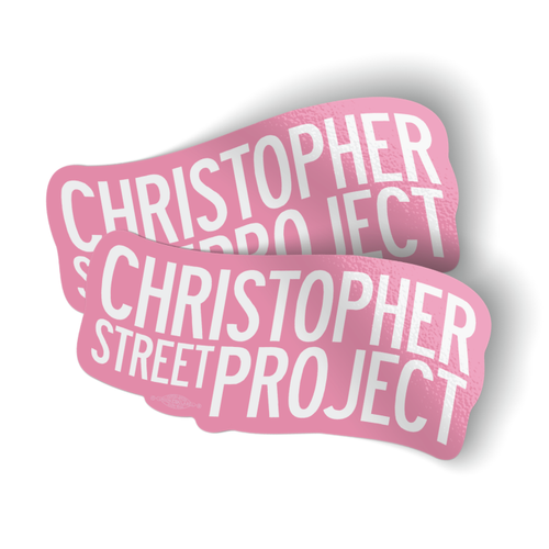 Christopher Street Project (5" x 2.5" Vinyl Sticker -- Pack of Two!)