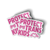 Protect Trans Kids - Stacked (4.5" x 3" Vinyl Sticker -- Pack of Two!)