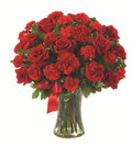 20 Red Carnations & 12 Red Roses Bouquet