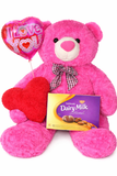 Human Size Pink Teddy Bear (4.6ft) Cadbury Love Balloon