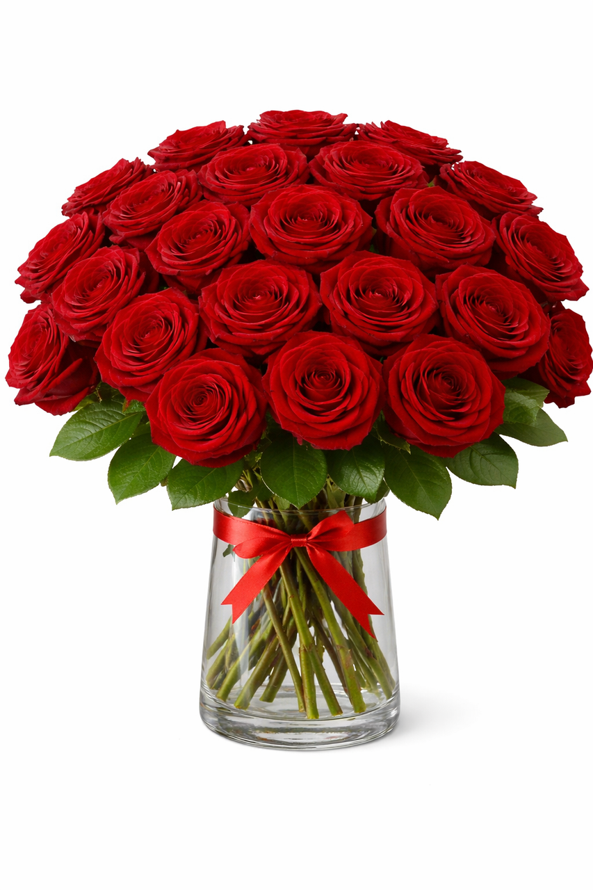 24 Red Ecuadorian Roses