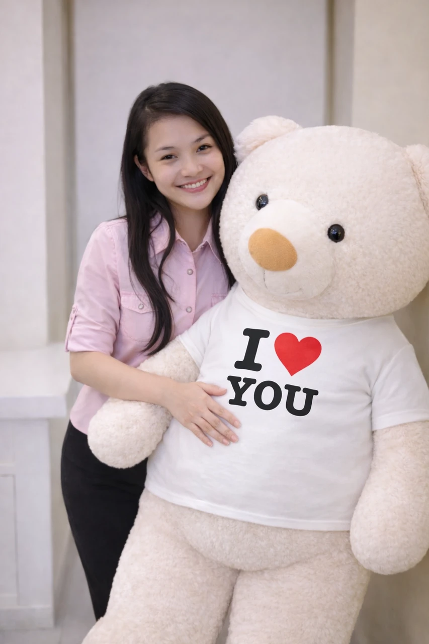 Human size 4'6 ft. Cream Teddy Bear - Best Seller