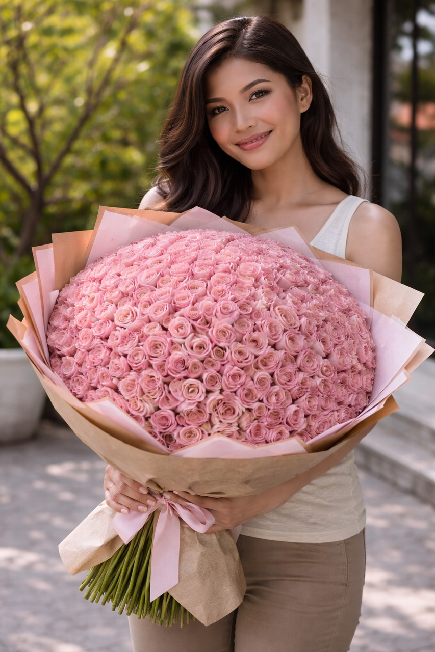 Ecuadorian Roses Giant Luxury Bouquet (50 - 200)