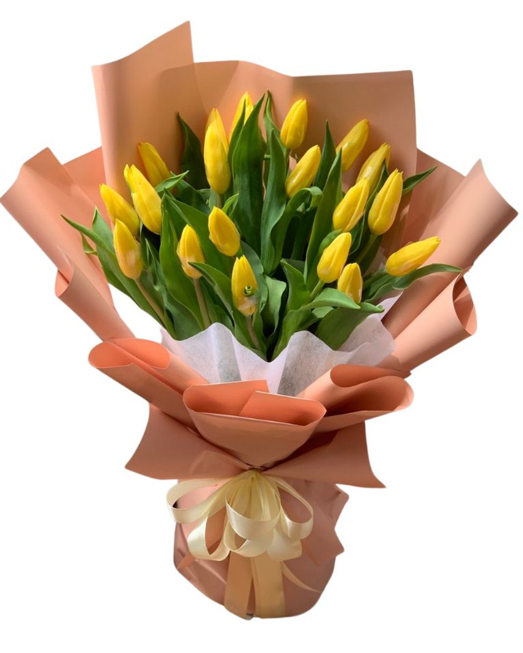 yellow tulips bouquet