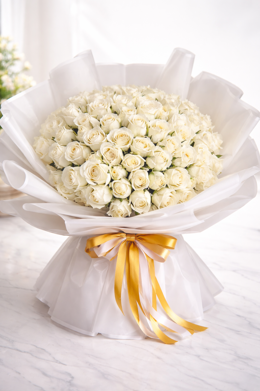100 Roses Giant Bouquet - LOWEST PRICE GUARANTEED