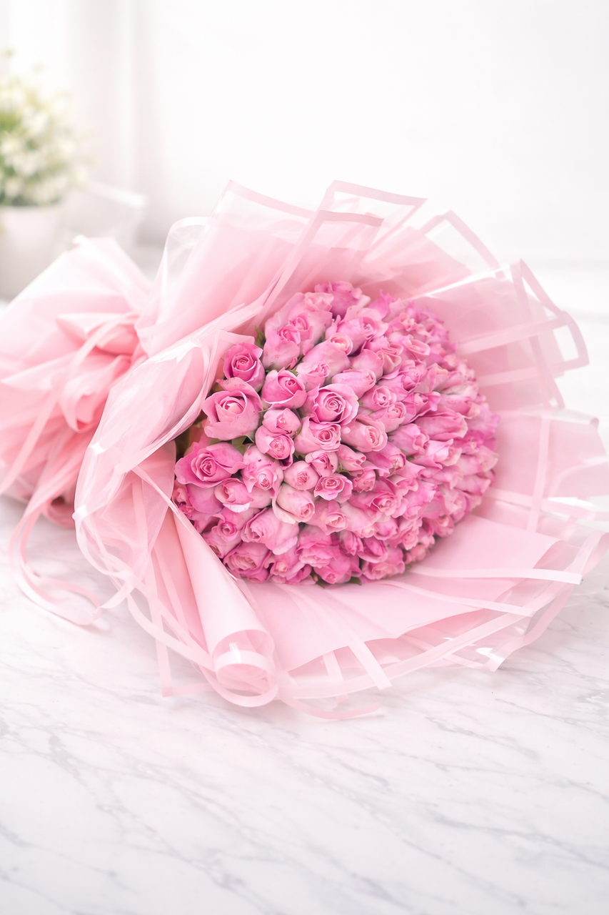 100 Roses Giant Bouquet - LOWEST PRICE GUARANTEED