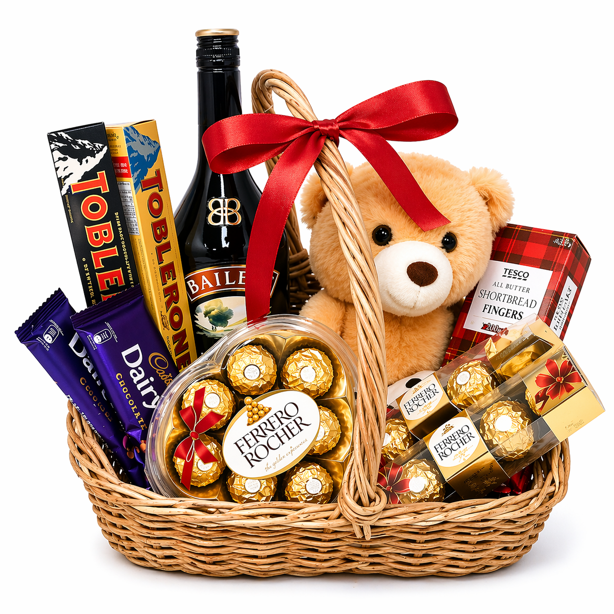 Chocolate Gourmet Teddy Basket