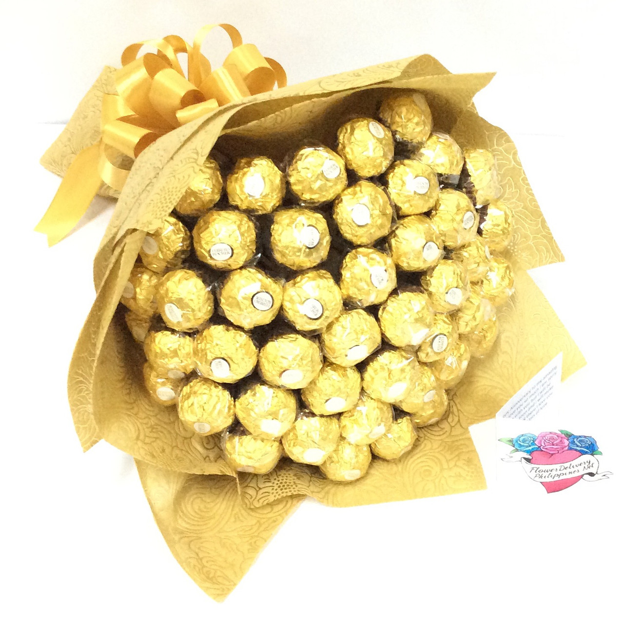 Personalized Gold Ferrero Bouquet