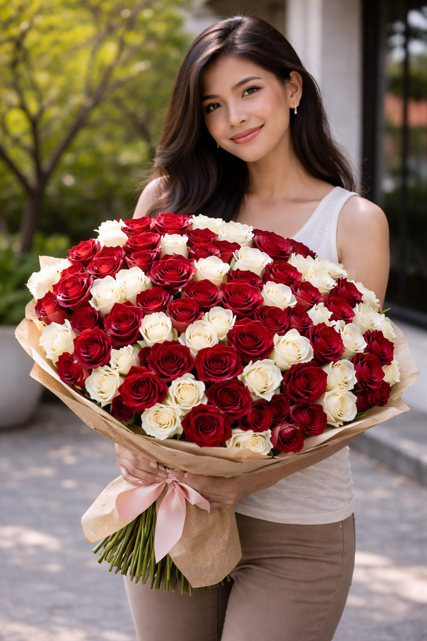 Customizable Ecuadorian Roses Bouquet (IMPORTED)