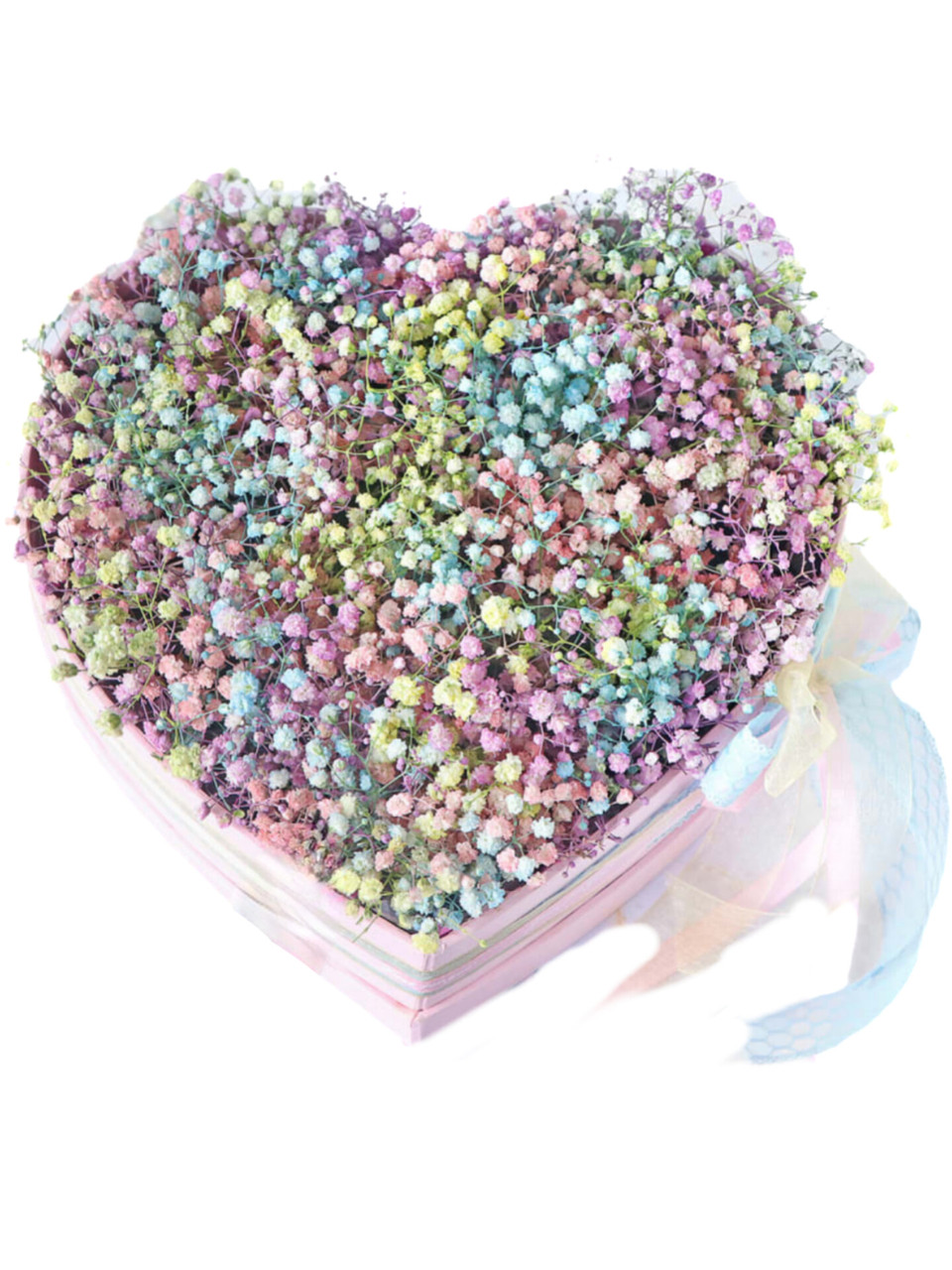 Heart Shaped Box Roses/Baby's Breath by M&J Flowers and Gifts