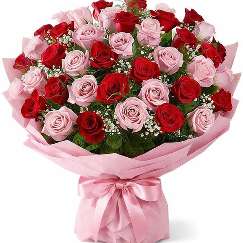 Pink & Red Luxury Ecuadorian Roses
