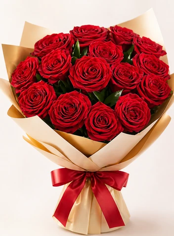 12 Red Luxury Ecuadorian Roses