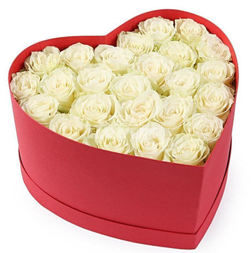 Send Roses Flower Box | Boxed Roses | Love Rose Heart Box Manila