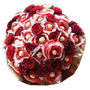 24 Roses & 24 Ferrero Bouquet 24 Roses & 24 Ferrero Bouquet