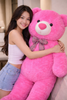 Life Size 4'6 ft. Giant Pink Teddy Bear