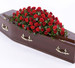 Rest in Peace Premium Sympathy Coffin Top Funeral Roses Rest in Peace Premium Sympathy Coffin Top Funeral Roses