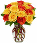 Orange & Yellow Ecuadorian Roses Bouquet Orange & Yellow Ecuadorian Roses Bouquet