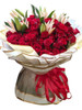 50 Roses & Stargazer Lilies Bouquet 50 Roses & Stargazer Lilies Bouquet