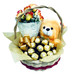 Korean Roses Gold Basket