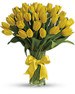 30 Yellow Tulips Bouquet