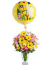 Birthday Bouquet & Balloon Birthday Bouquet & Balloon