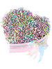 Baby's Breath Rainbow Heart Box