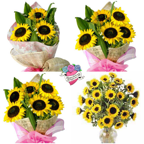 Customizable Sunflower Bouquet Flower Delivery Manila Philippines
