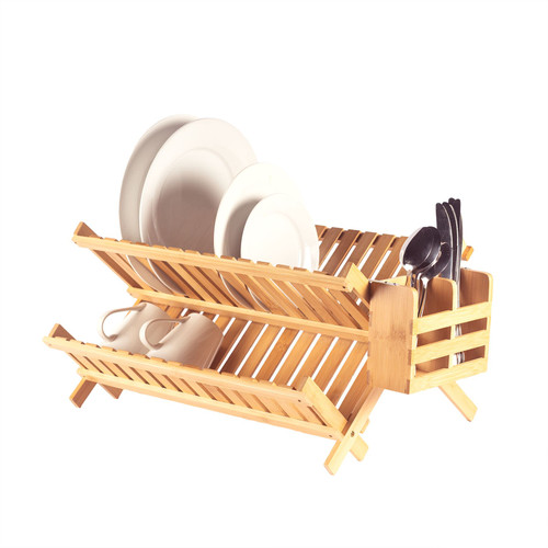 Bamboo Dish Drying Rack | M&W
