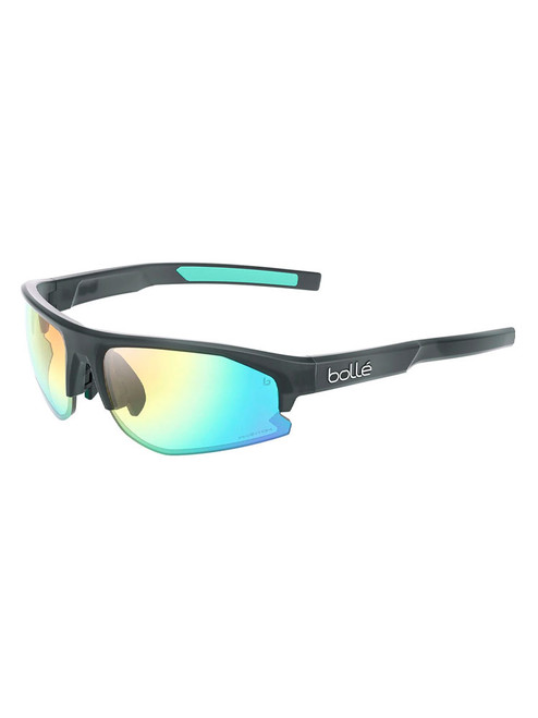 Bolle Bolt 2.0 S Sunglasses - Black Crystal Matte w/ Phantom Clear Green