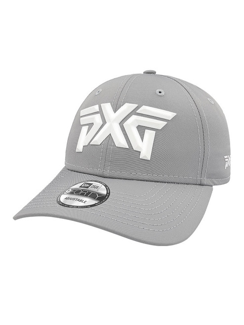 PXG 9Forty Faceted Logo Adjustable Strapback Cap - Grey