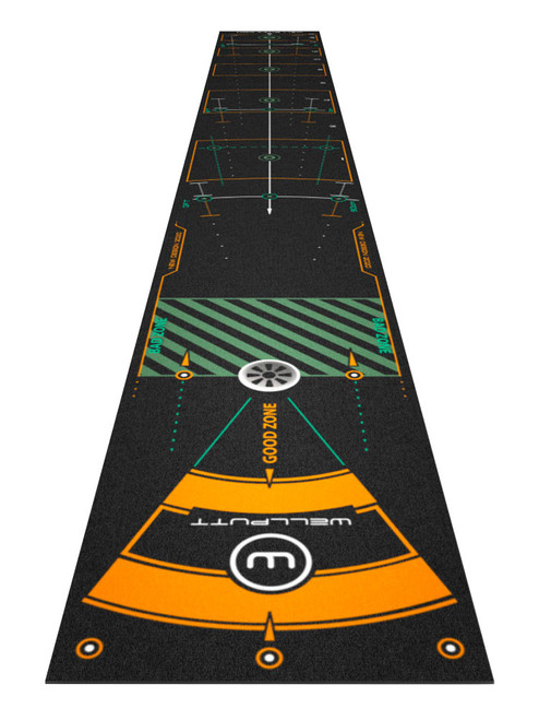 WellPutt 13ft Putting Mat - Black