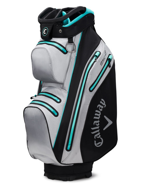 Callaway Org 14 Hyper Dry Cart Bag - Silver/Black/Green